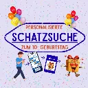 Interaktive personalisierte Schatzsuche zum 10. Geburtstag (Junge)